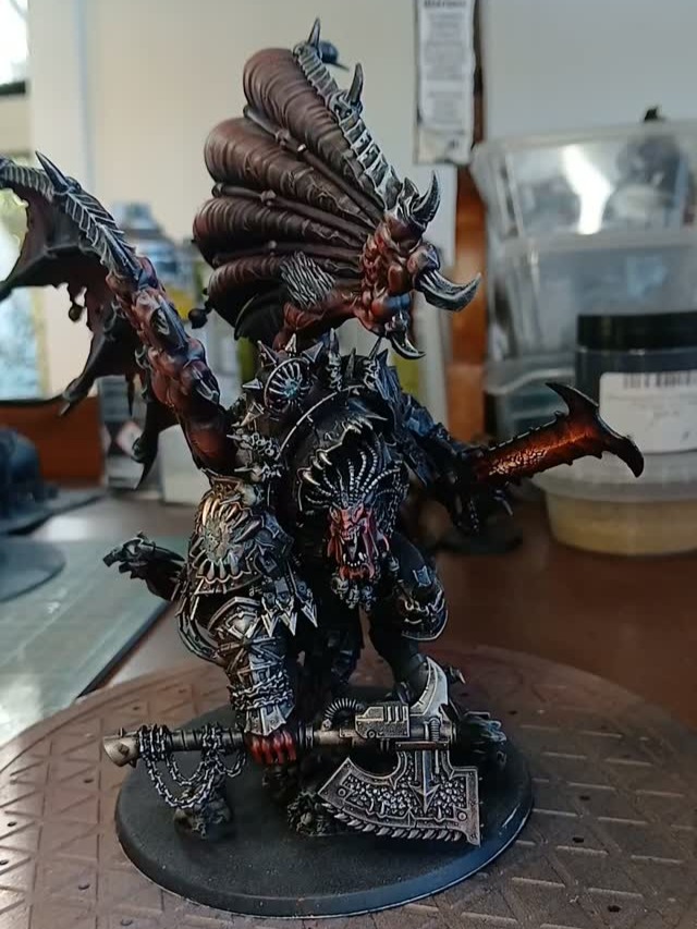 Warhammer 40K Angron World Eaters commission painted in New Zealand