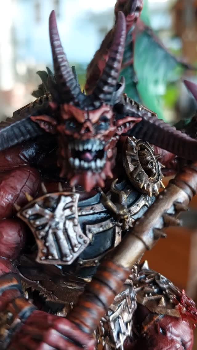 Warhammer 40K Khorne Greater Daemon commission painted in New Zealand