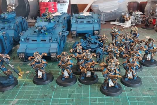 Warhammer 40K Thousand Sons army commission painted in New Zealand